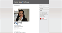 Desktop Screenshot of loradimitrova.com