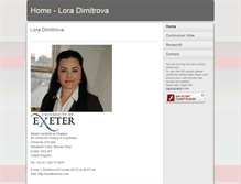 Tablet Screenshot of loradimitrova.com